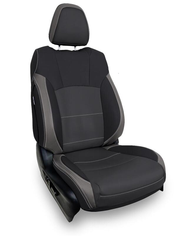 Subaru Outback Seat Covers - Front - PRP Seats - Black and Gray - `21-`24